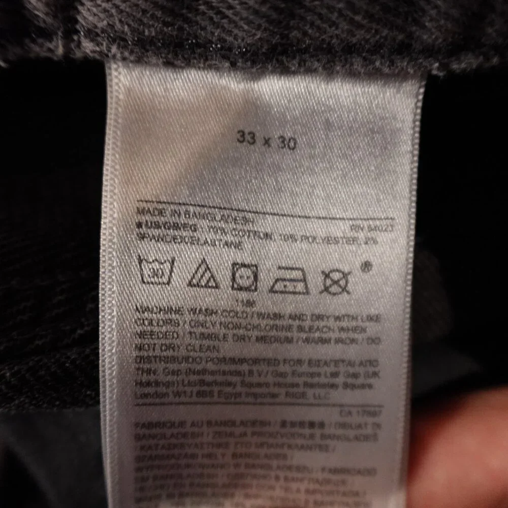 Banana Republic The Traveler Jeans Men’s 33x30 Gray Slim Casual Denim‎